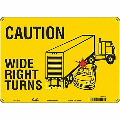 K1511 Safety Sign 10 inx14 in Aluminum