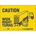 K1511 Safety Sign 5 inx7 in Vinyl
