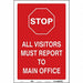 Safety Sign 18 in x 12 in Vinyl