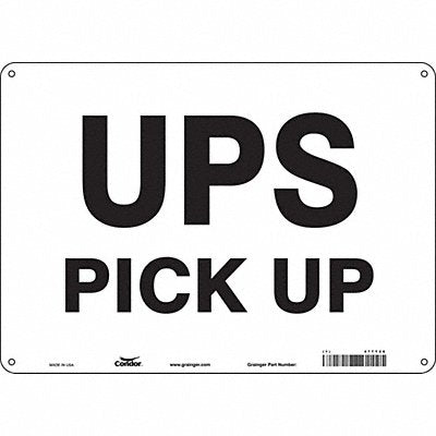 Safety Sign 10 inx14 in Aluminum