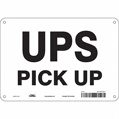 Safety Sign 7 inx10 in Polyethylene