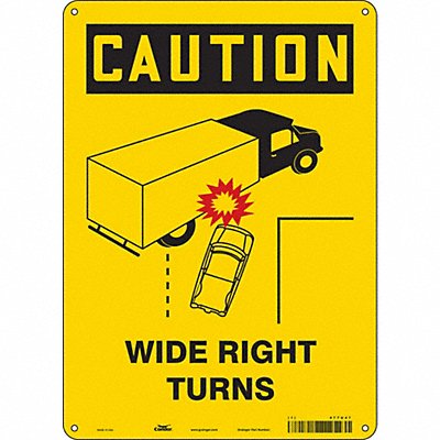 Safety Sign 14 inx10 in Polyethylene