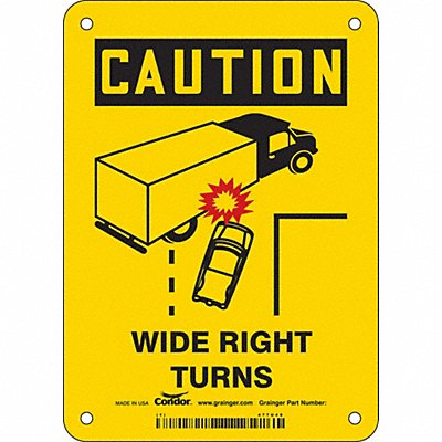 Safety Sign 7 inx5 in Vinyl