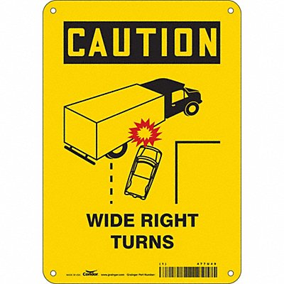 Safety Sign 10 inx7 in Vinyl