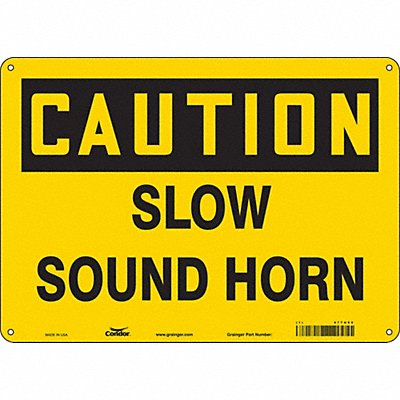 Safety Sign 10 inx14 in Polyethylene