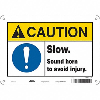 Safety Sign 7 inx10 in Vinyl