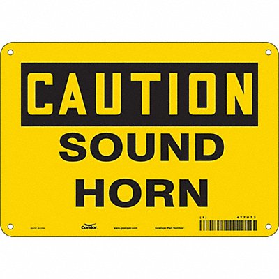 Safety Sign 7 in x 10 in Vinyl