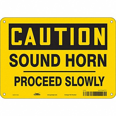 Safety Sign 7 inx10 in Polyethylene