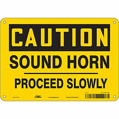 Safety Sign 7 inx10 in Vinyl