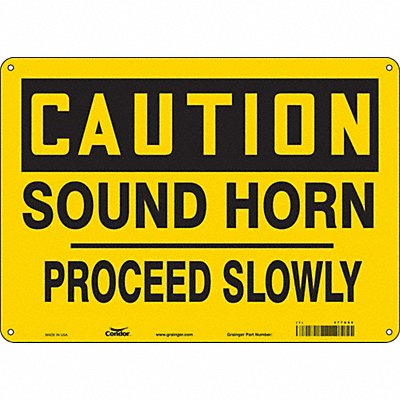 Safety Sign 10 in x 14 in Vinyl
