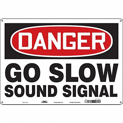 Safety Sign 14 inx20 in Polyethylene