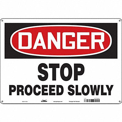 Safety Sign 14 inx20 in Aluminum
