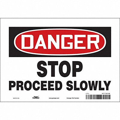 Safety Sign 7 in x 10 in Vinyl