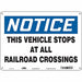 Safety Sign 10 inx14 in Polyethylene