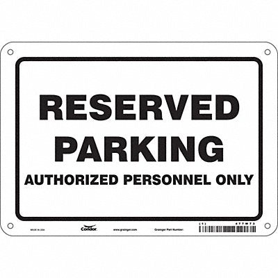 Reserved Parking Sign 7 x 10 