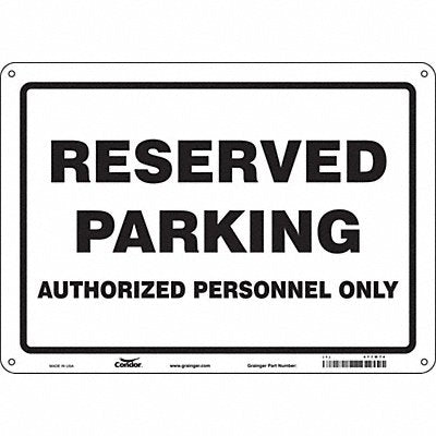 Reserved Parking Sign 10 x 14 