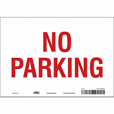 No Parking Sign 7 x 10 