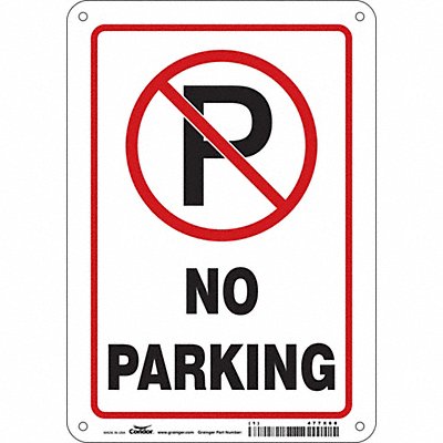 No Parking Sign 10 x 7 