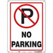 No Parking Sign 14 x 10 