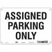 Assigned Parking Sign White 7 x 10 