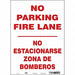 Fire Lane No Parking Sign 14 x 10 