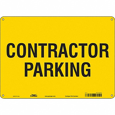 Contractor Parking Sign 10 x 14 