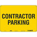 Contractor Parking Sign 10 x 14 