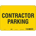 Contractor Parking Sign 7 x 10 