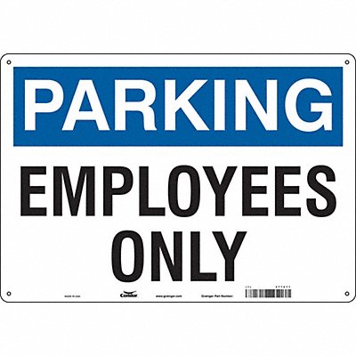 Employee Parking Sign 14 x 20 