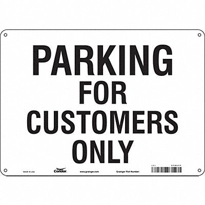 Customer Parking Sign 10 x 14 