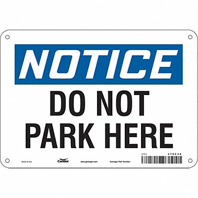 Safety Sign 7 inx10 in Polyethylene