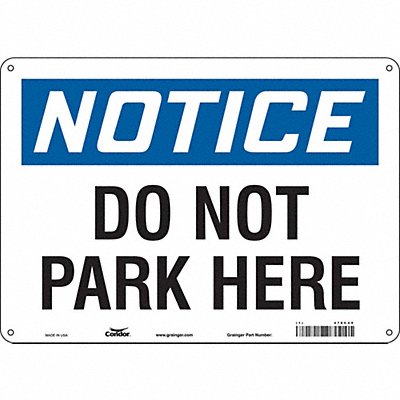 Safety Sign 10 inx14 in Polyethylene
