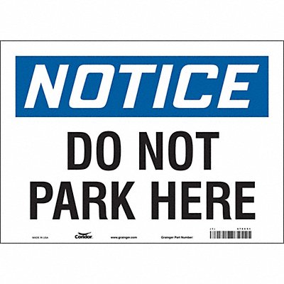 Safety Sign 10 inx14 in Vinyl