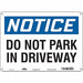 Safety Sign 10 inx14 in Polyethylene