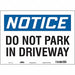 Safety Sign 10 inx14 in Vinyl