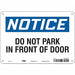 Safety Sign 7 inx10 in Polyethylene