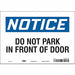 Safety Sign 7 inx10 in Vinyl