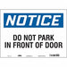 Safety Sign 10 inx14 in Vinyl