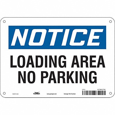 Safety Sign 7 inx10 in Polyethylene
