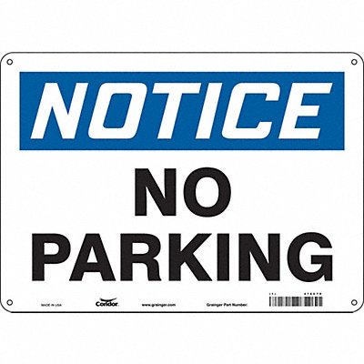 J7000 Safety Sign 10 inx14 in Polyethylene