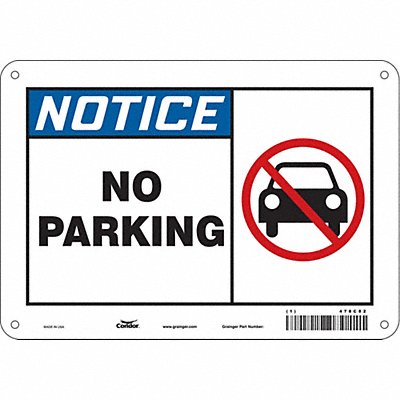 No Parking Sign 7 x 10 