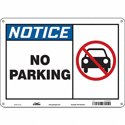 No Parking Sign 10 x 14 