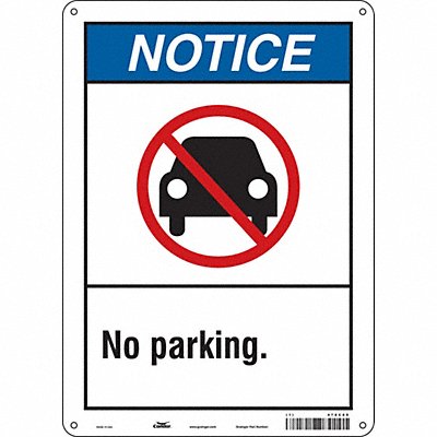 No Parking Sign 14 x 10 