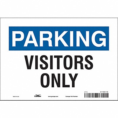 Visitor Parking Sign 7 x 10 