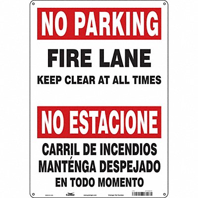 Fire Lane No Parking Sign 20 x 14 