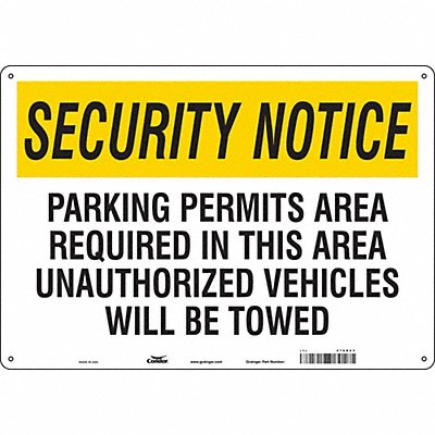 Safety Sign 14 inx20 in Polyethylene