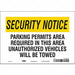 Safety Sign 7 inx10 in Vinyl