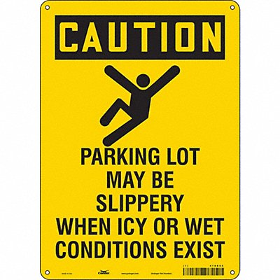K1561 Safety Sign 14 inx10 in Aluminum
