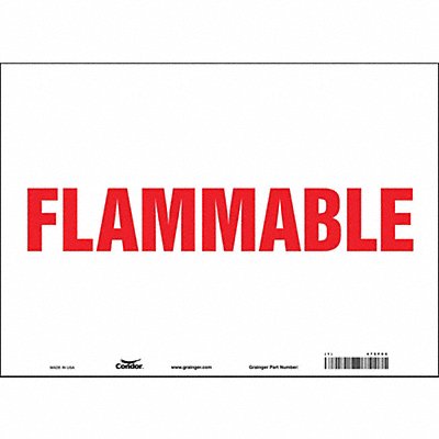 J9305 Safety Sign 10 inx14 in Vinyl