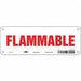 Safety Sign 3.5in x 10in Polyethylene